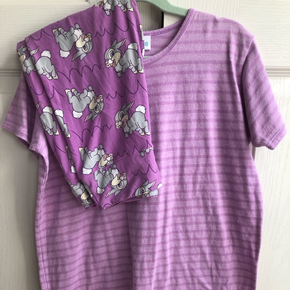 LuLaRoe Gracie Tunic & Disney Thumper Leggings